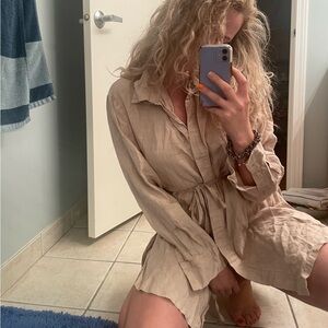 100% linen dress-shirt